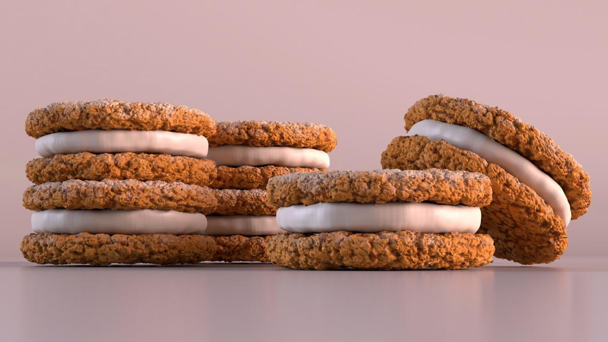 3D Cookies Collection model