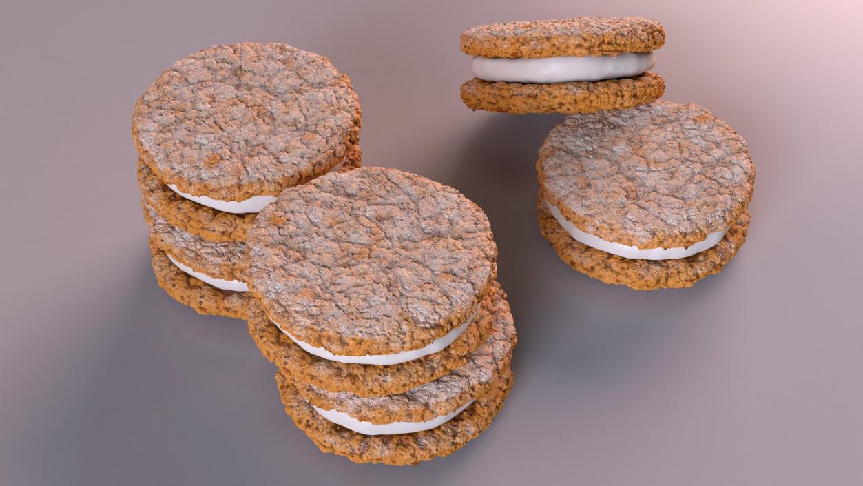 3D Cookies Collection model