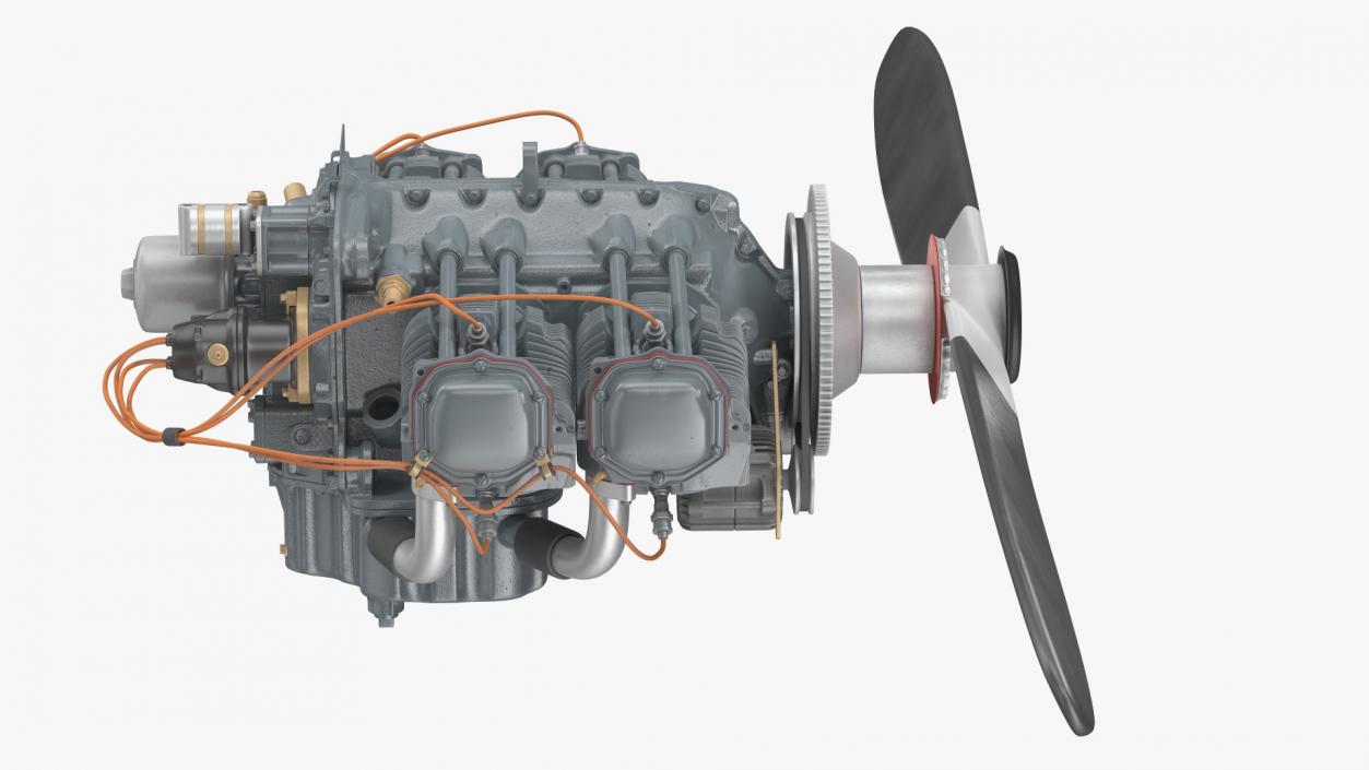 3D Piston Aero Engine model