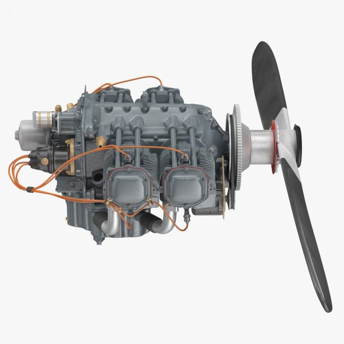 3D Piston Aero Engine model