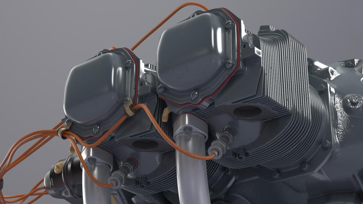 3D Piston Aero Engine model