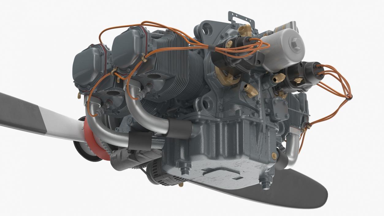 3D Piston Aero Engine model