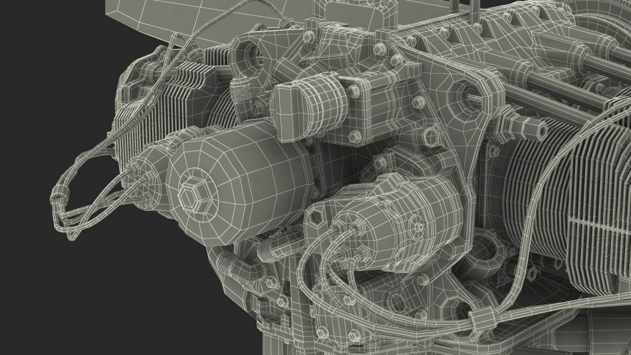 3D Piston Aero Engine model