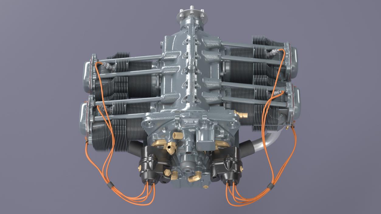 3D Piston Aero Engine model