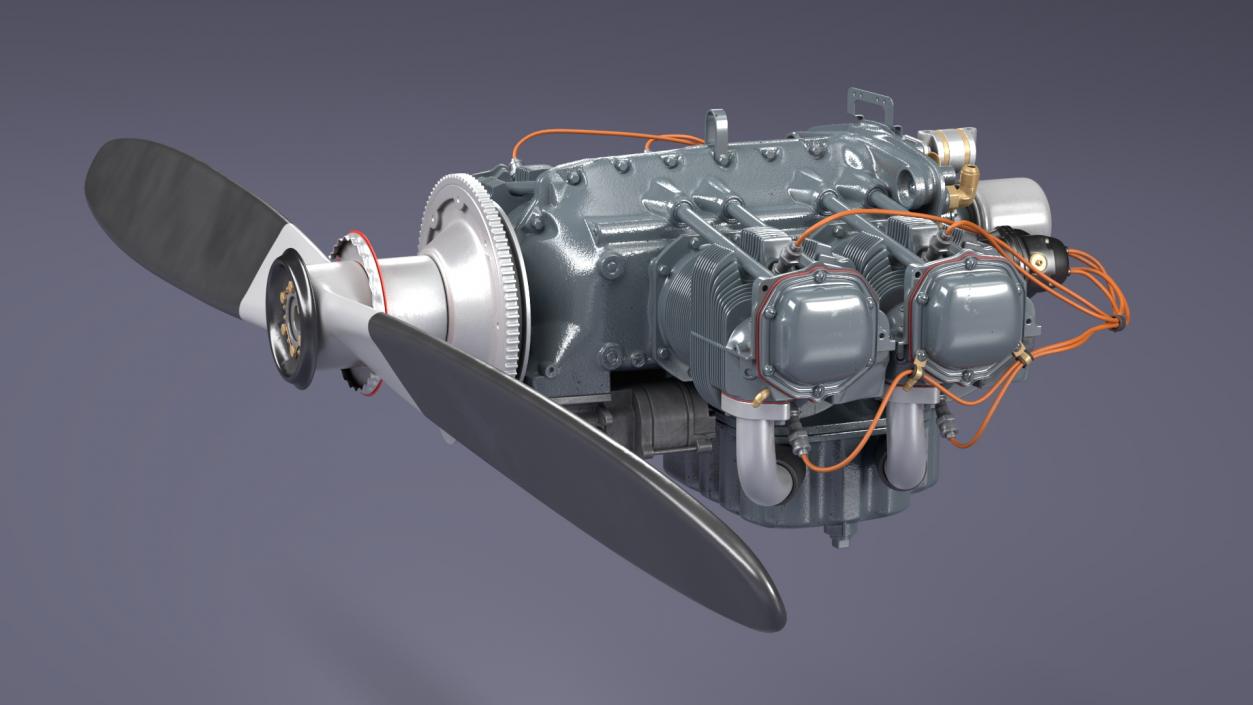 3D Piston Aero Engine model