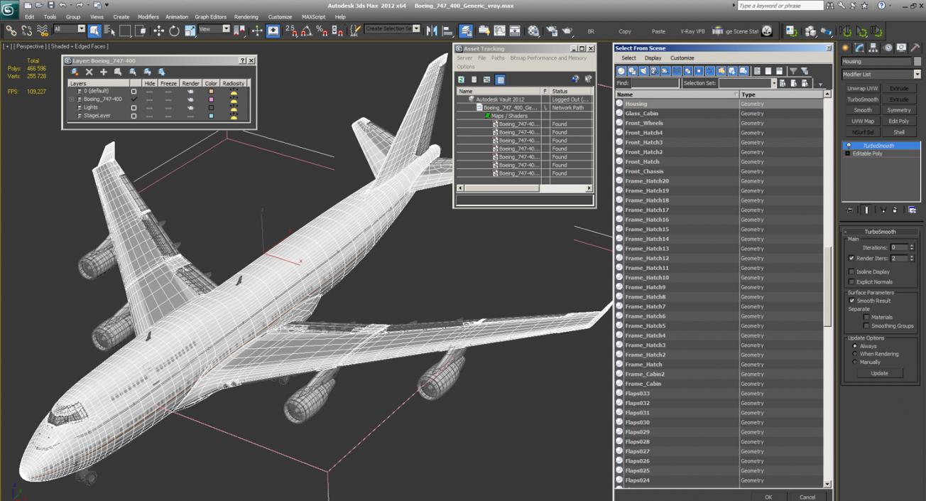 Boeing 747-400 Generic 3D