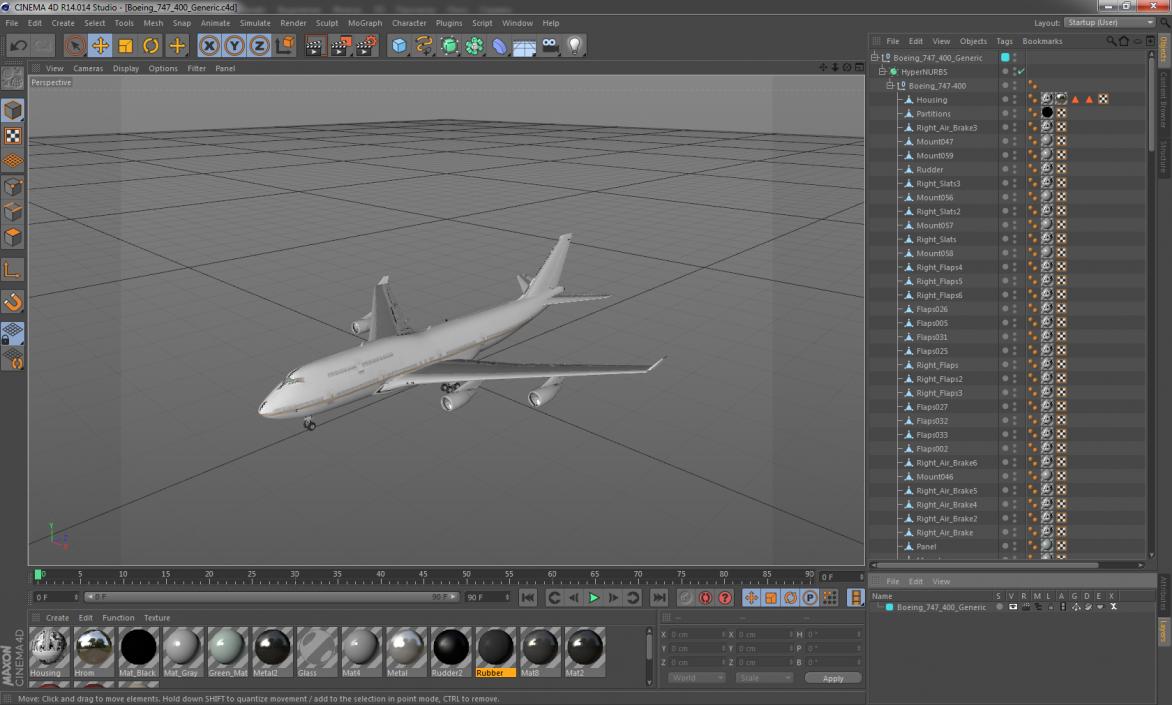 Boeing 747-400 Generic 3D