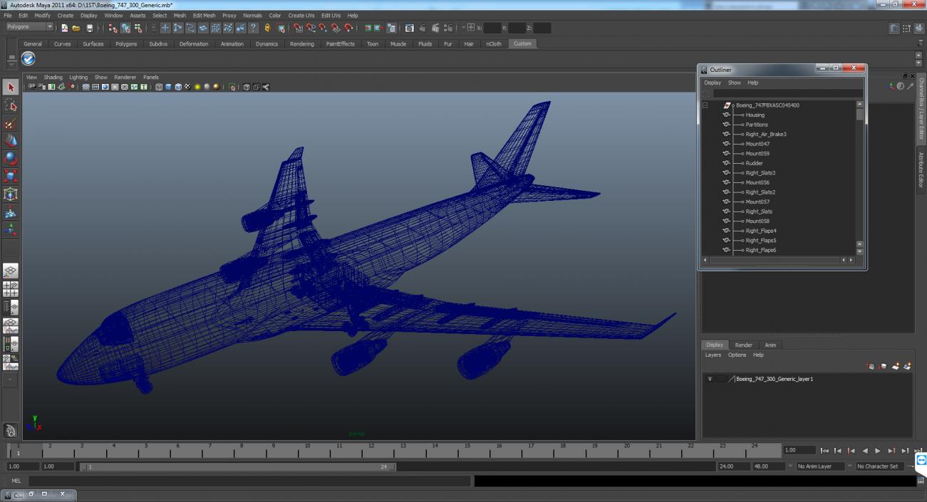 Boeing 747-400 Generic 3D