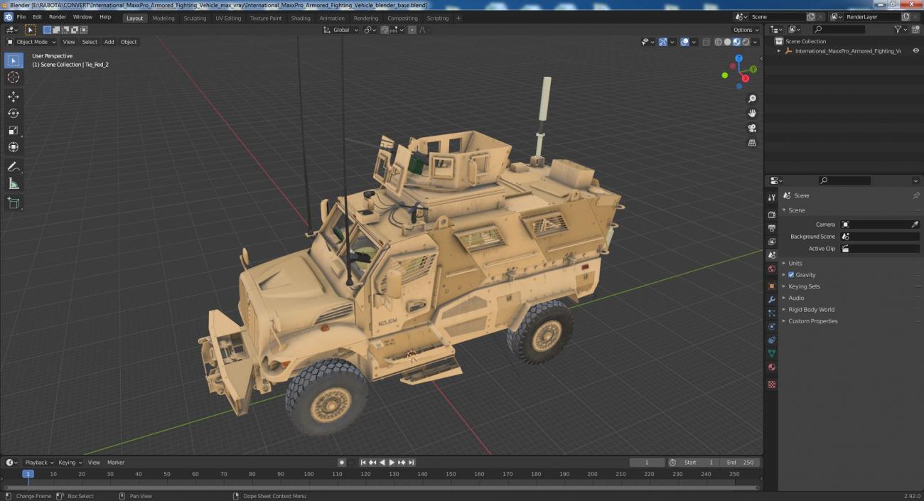 3D International MaxxPro Armored Fighting Vehicle