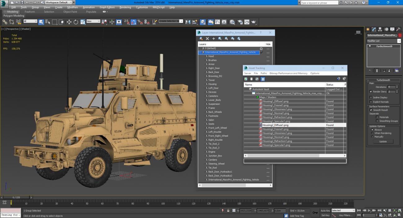 3D International MaxxPro Armored Fighting Vehicle