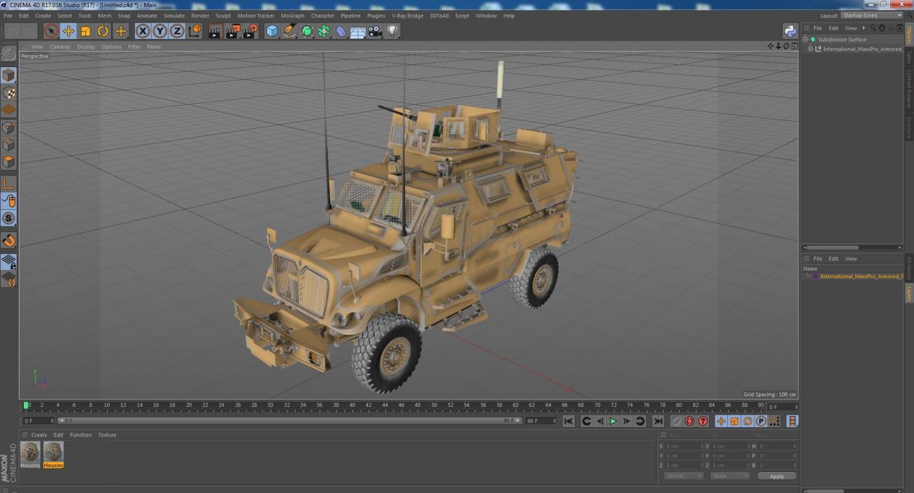 3D International MaxxPro Armored Fighting Vehicle