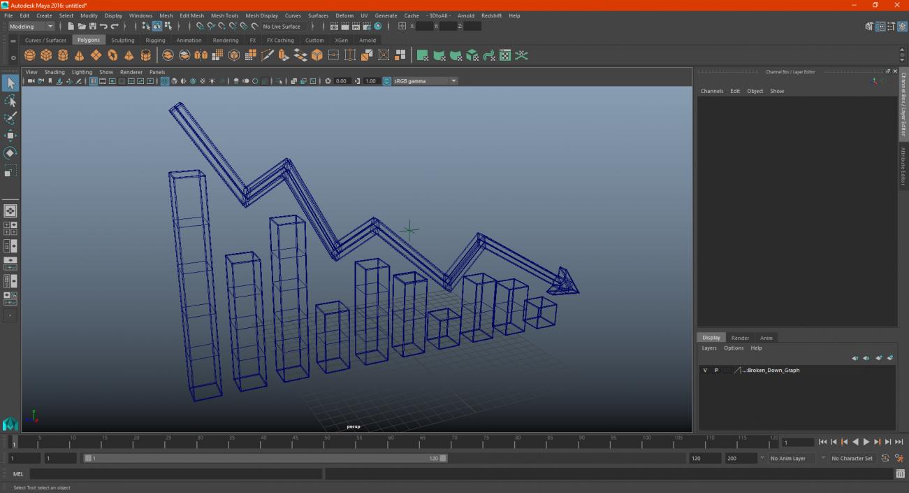 Broken Down Graph 3D