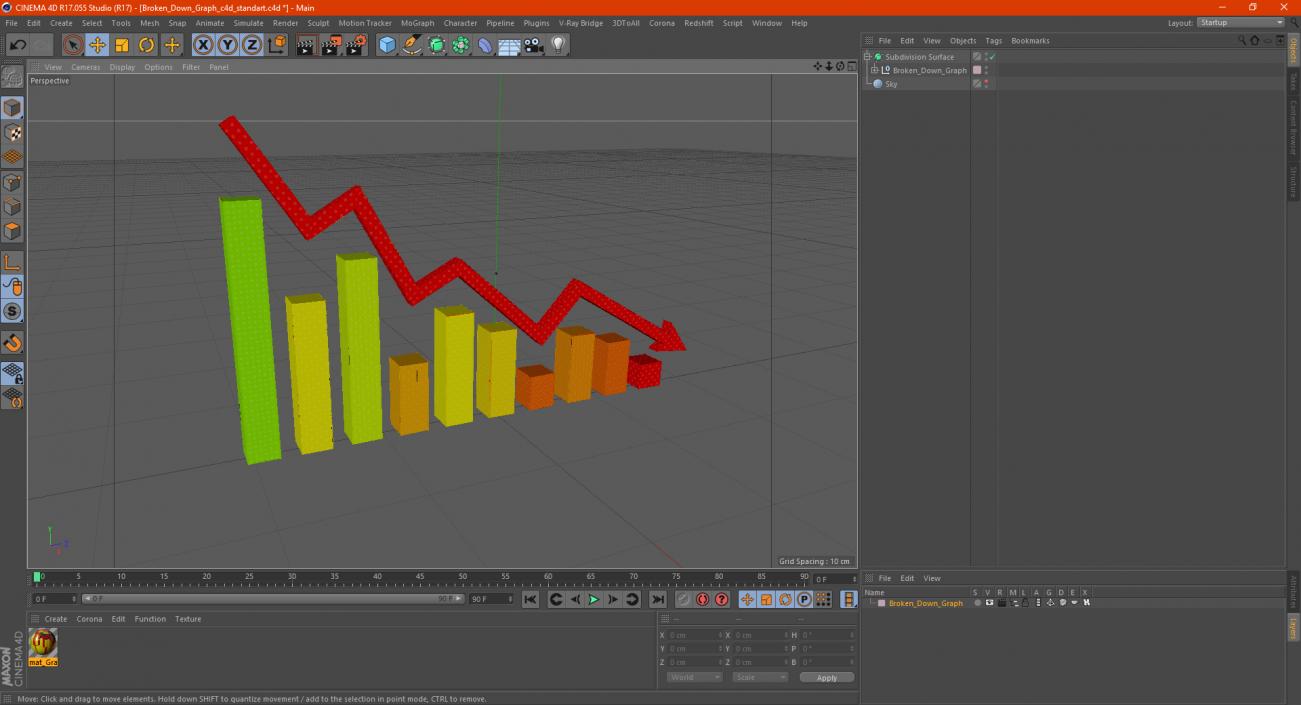 Broken Down Graph 3D