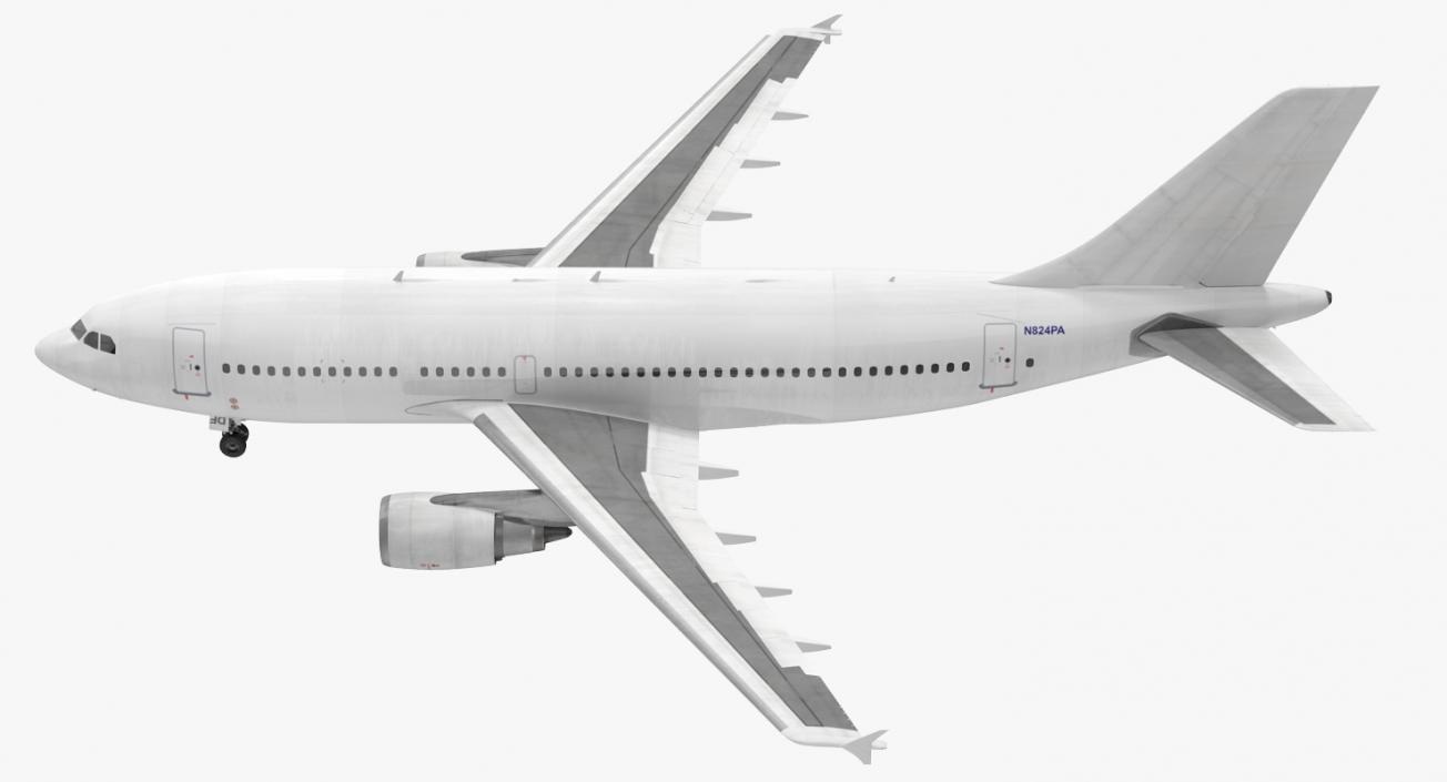 3D model Airbus A310-300 Generic Rigged