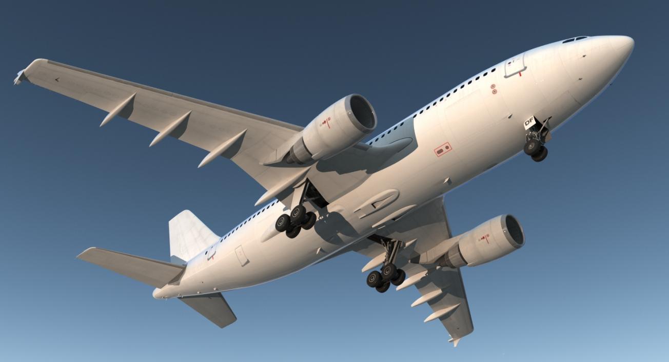 3D model Airbus A310-300 Generic Rigged