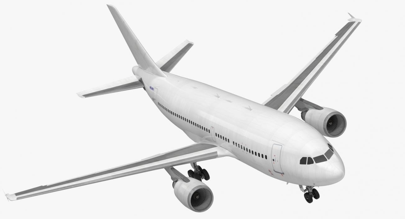 3D model Airbus A310-300 Generic Rigged