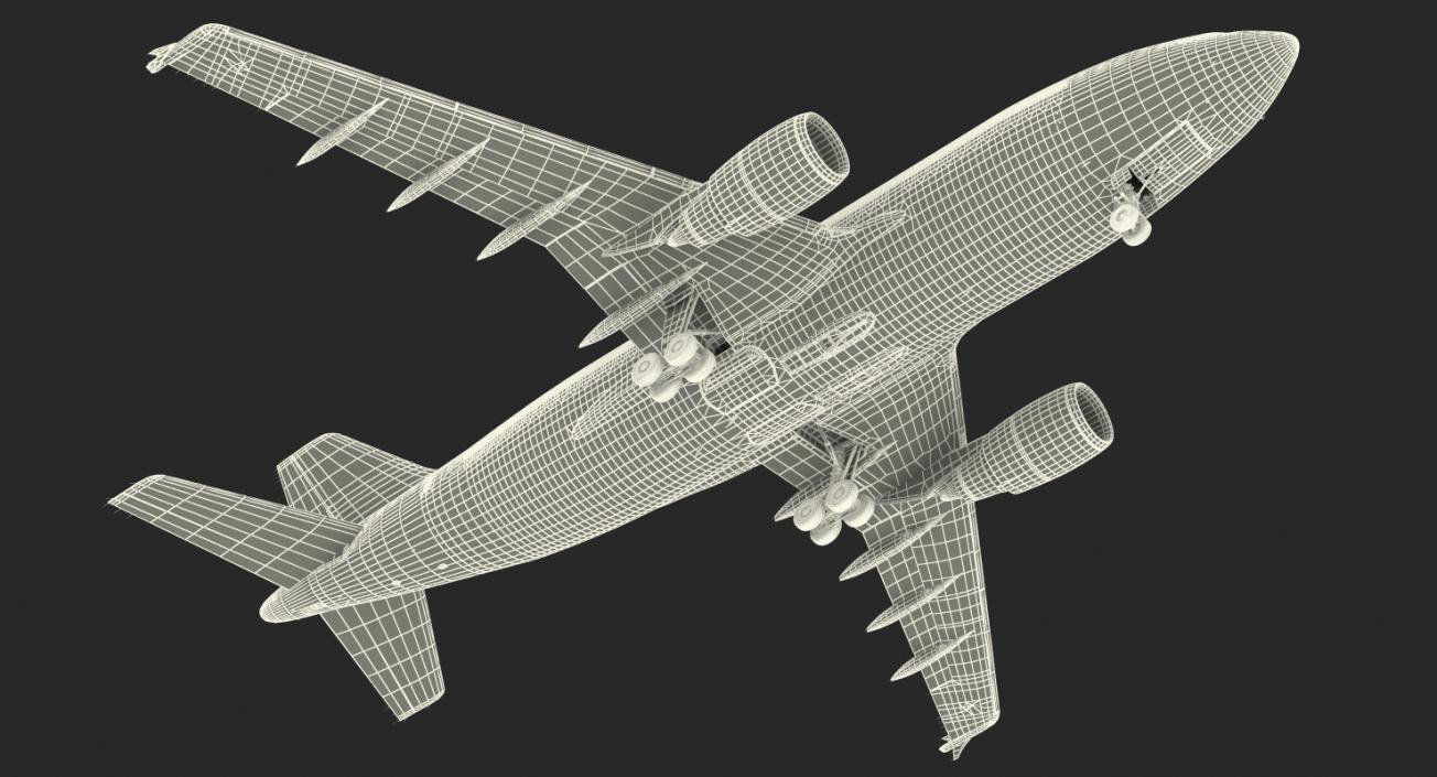 3D model Airbus A310-300 Generic Rigged