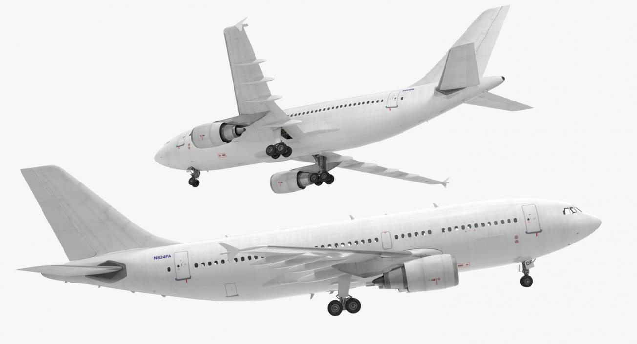 3D model Airbus A310-300 Generic Rigged