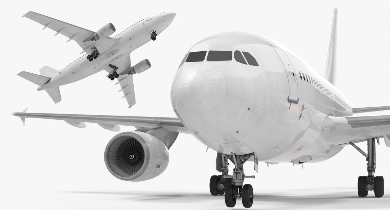 3D model Airbus A310-300 Generic Rigged