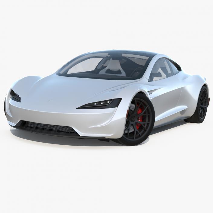 3D Tesla Roadster Rigged