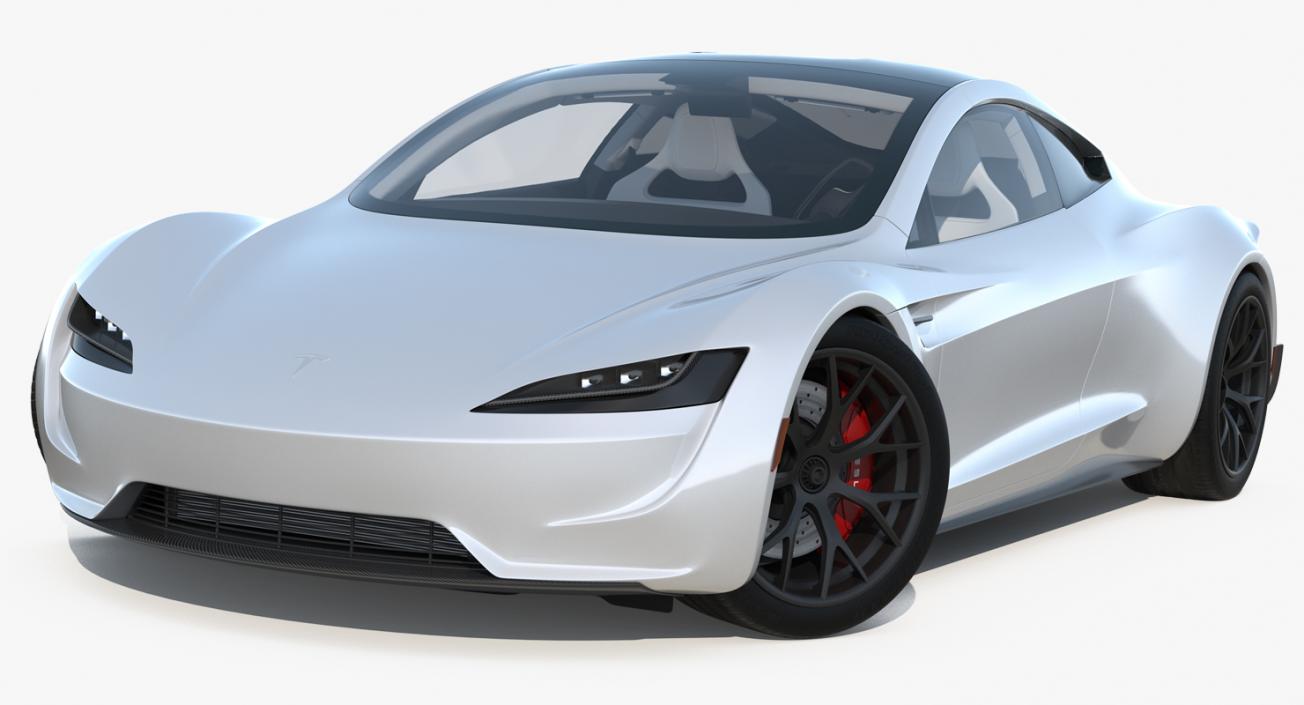 3D Tesla Roadster Rigged