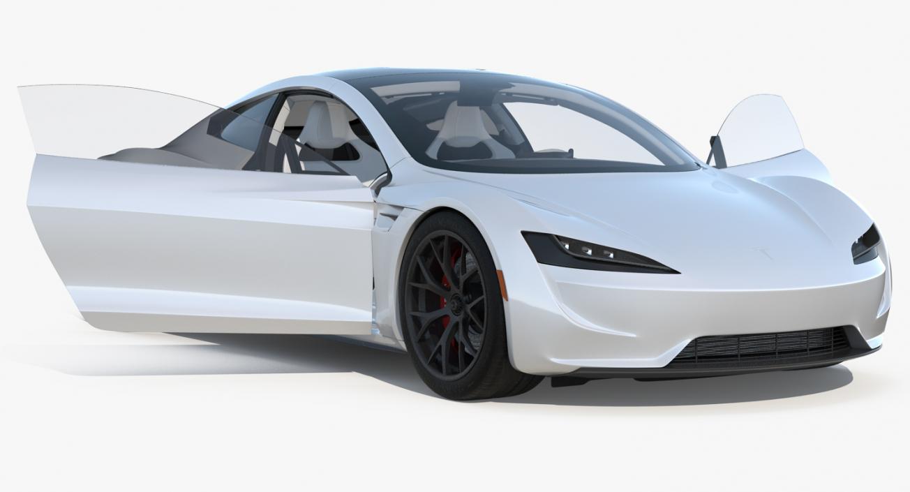 3D Tesla Roadster Rigged