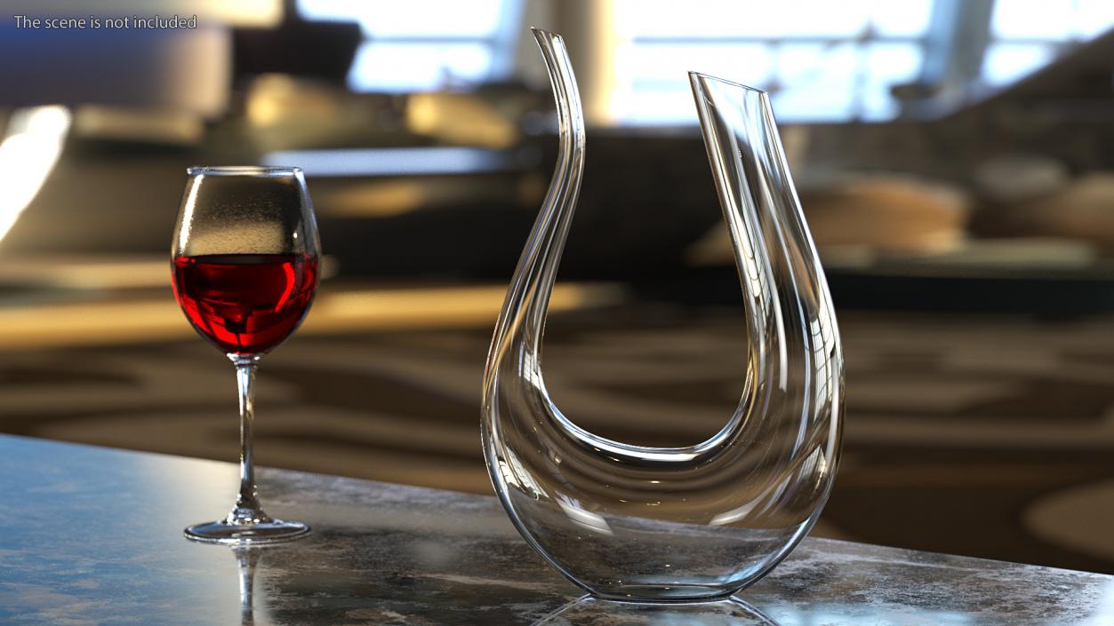 3D Glass Decanters Collection