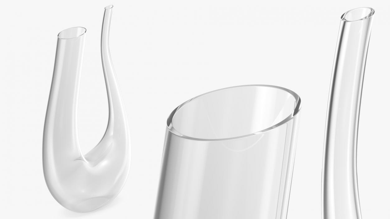 3D Glass Decanters Collection