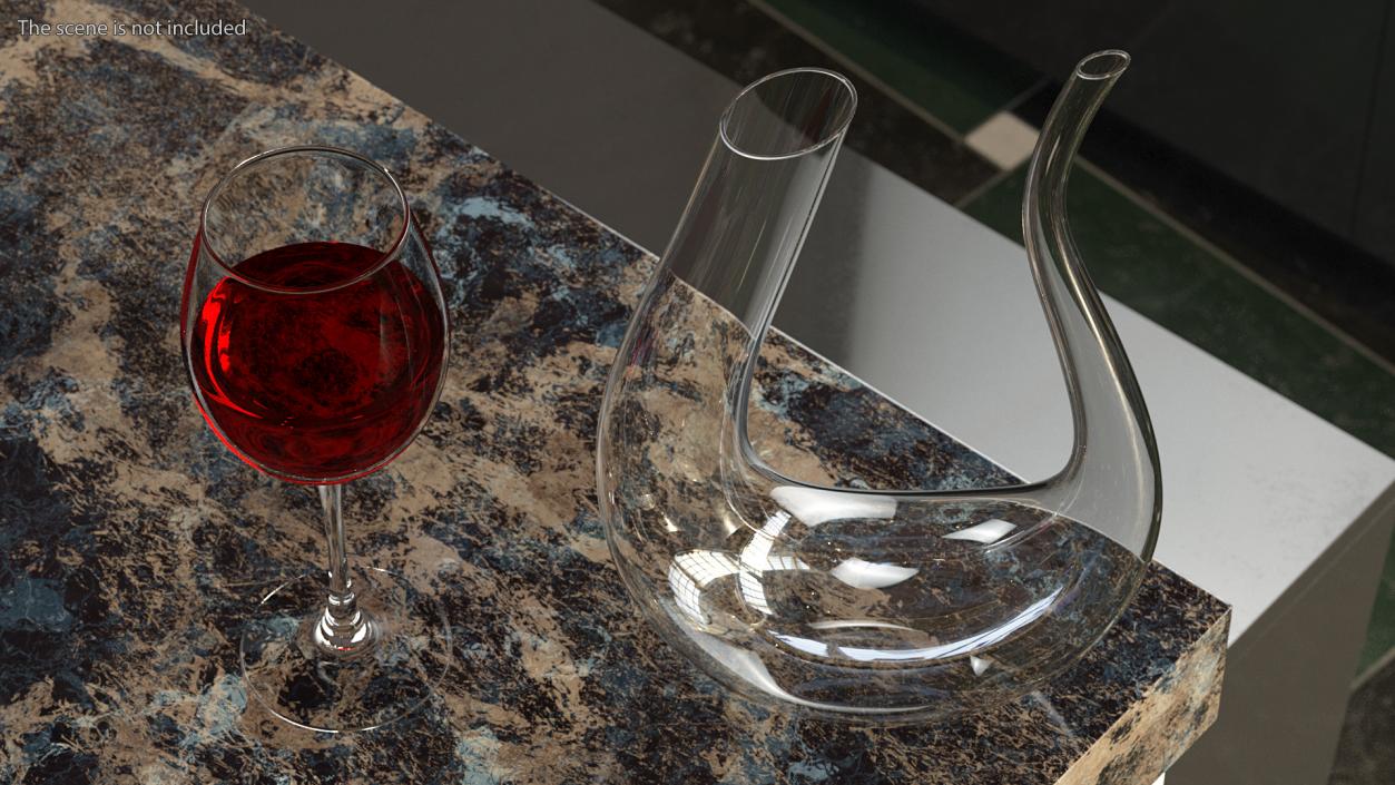 3D Glass Decanters Collection