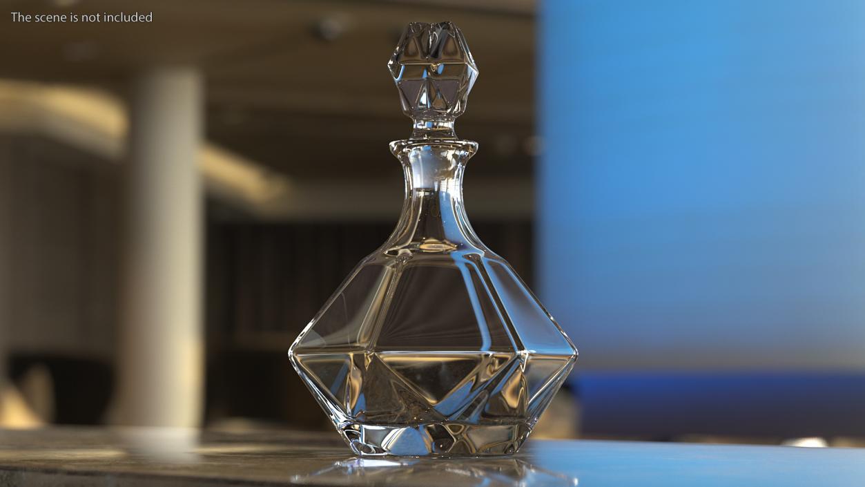 3D Glass Decanters Collection