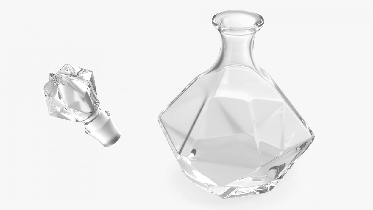 3D Glass Decanters Collection