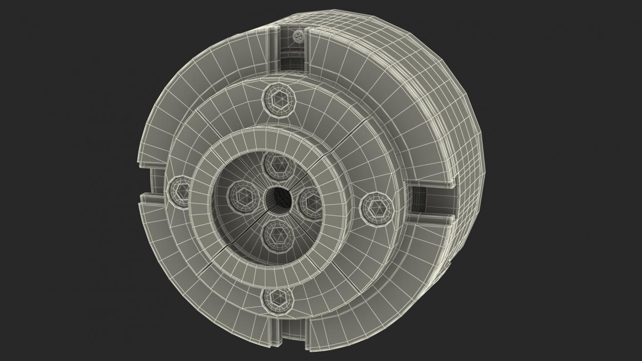 Self Centering Four Jaw Lathe Chuck Set 3D model