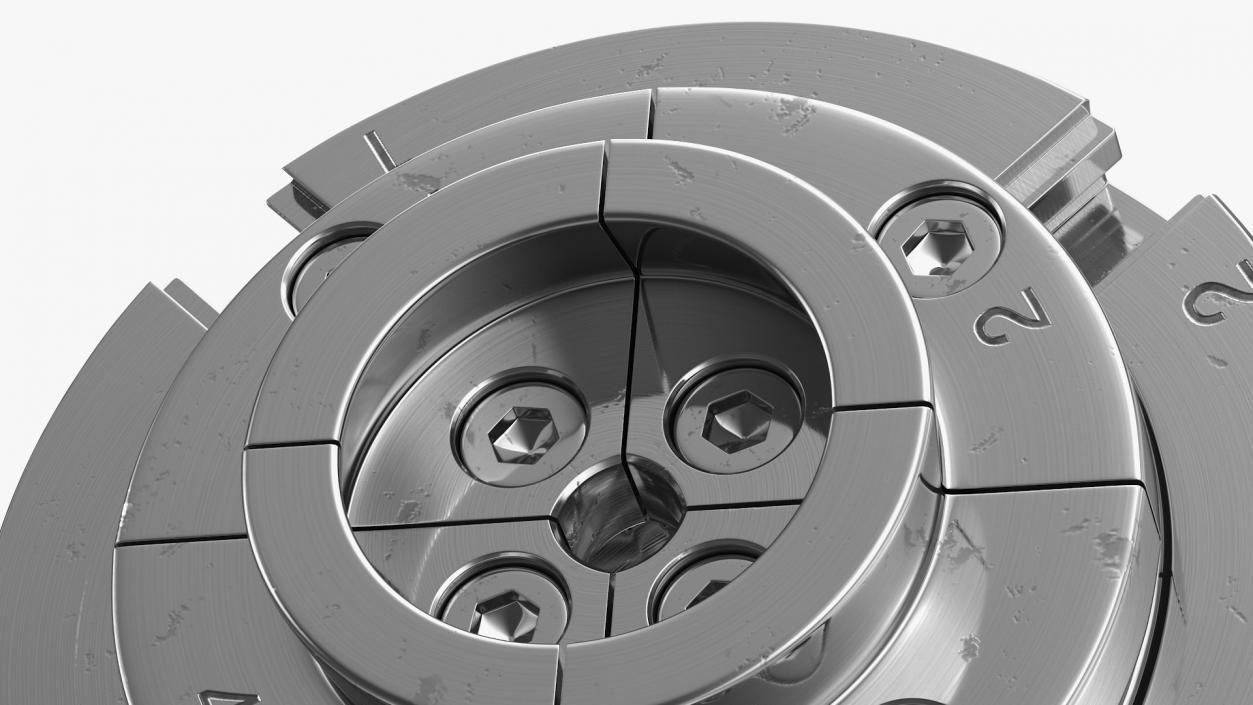 Self Centering Four Jaw Lathe Chuck Set 3D model