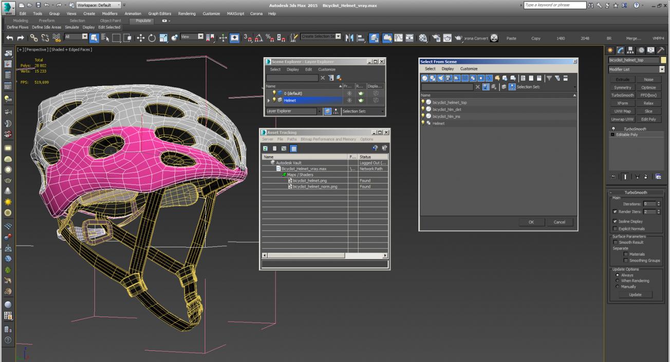 Bicycle Helmet 3D model