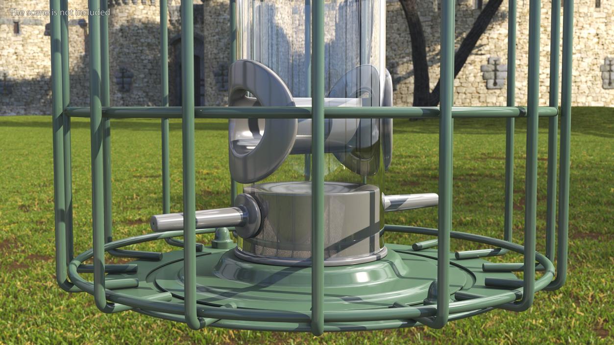 Caged Bird Feeder 3D