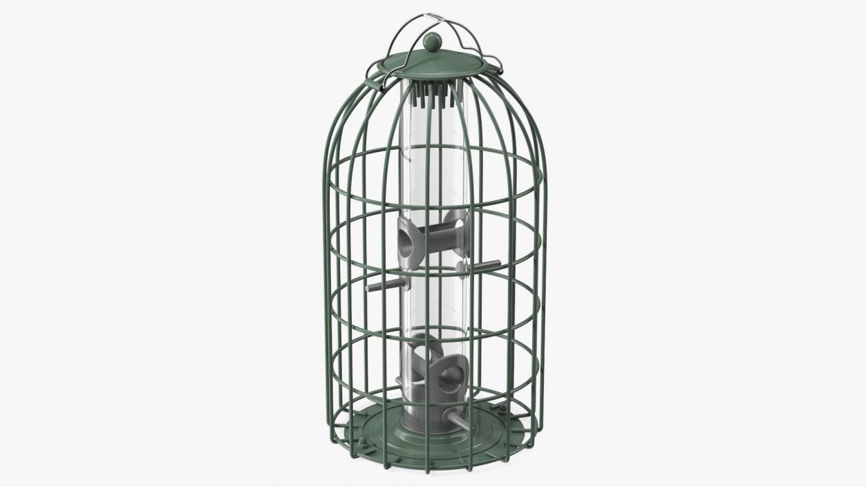 Caged Bird Feeder 3D