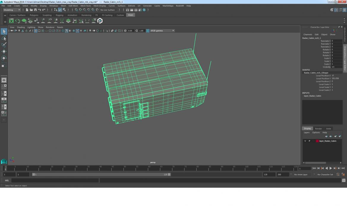 3D Radar Cabin