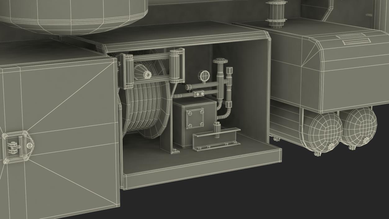 Peterbilt Sewer Cleaner Hydro Excavation Rigged 3D