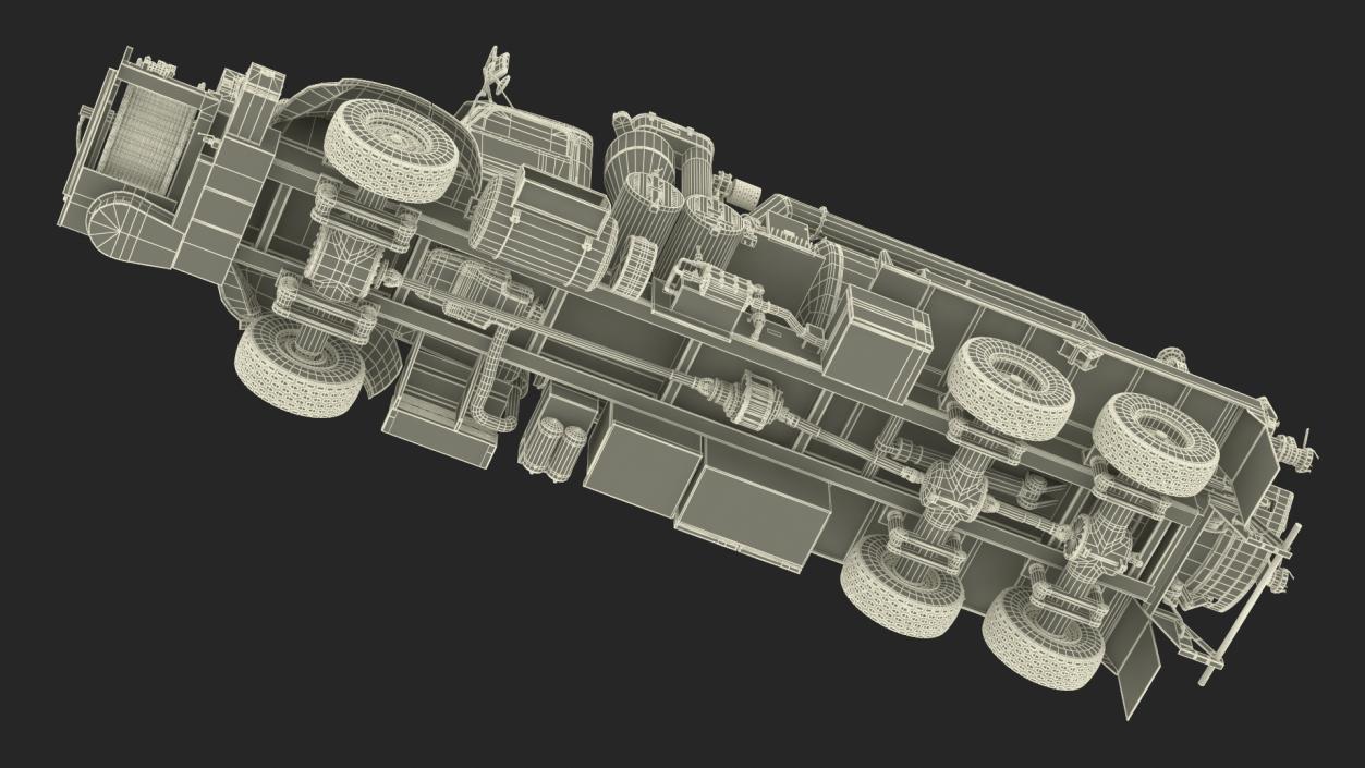 Peterbilt Sewer Cleaner Hydro Excavation Rigged 3D