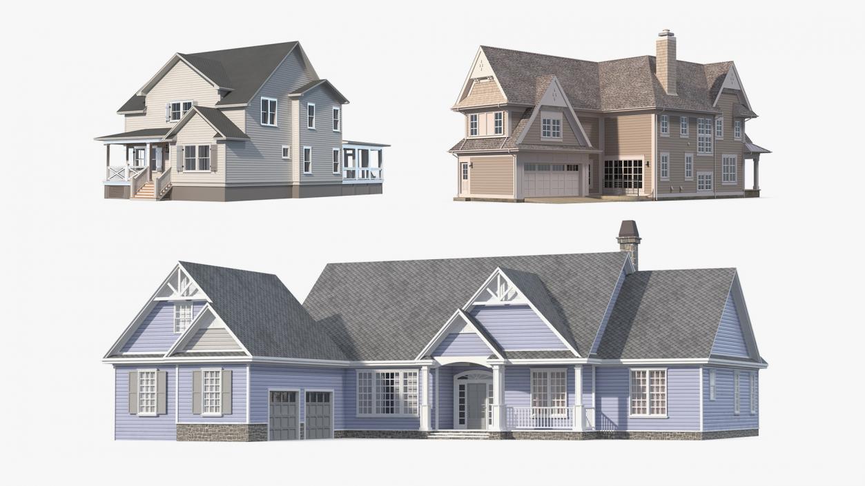 American Private Houses Collection 3D model