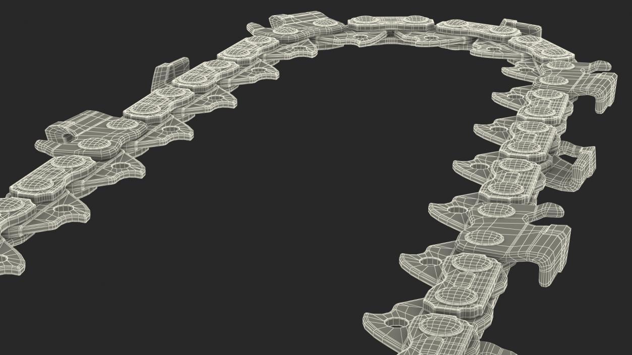 3D Chainsaw Steel Chain Tension model