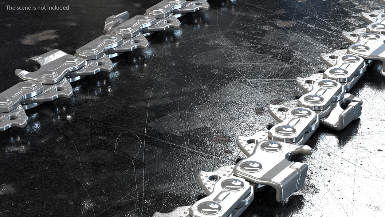 3D Chainsaw Steel Chain Tension model