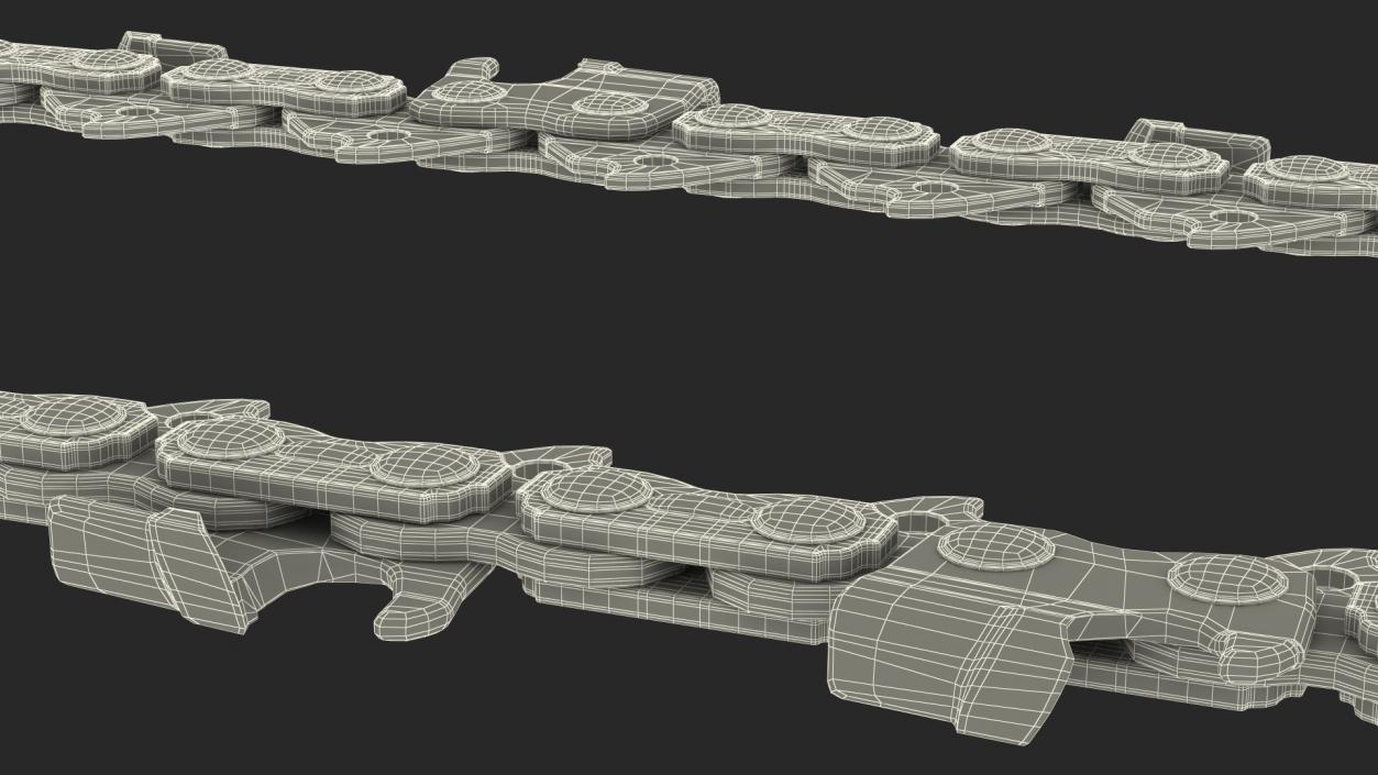 3D Chainsaw Steel Chain Tension model