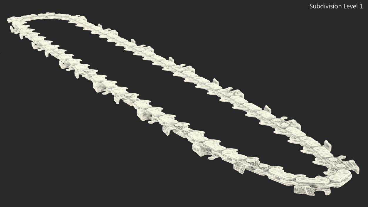 3D Chainsaw Steel Chain Tension model