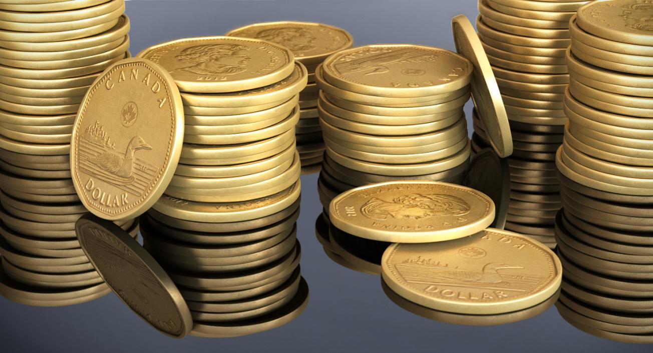 3D Coins 3D Models Collection