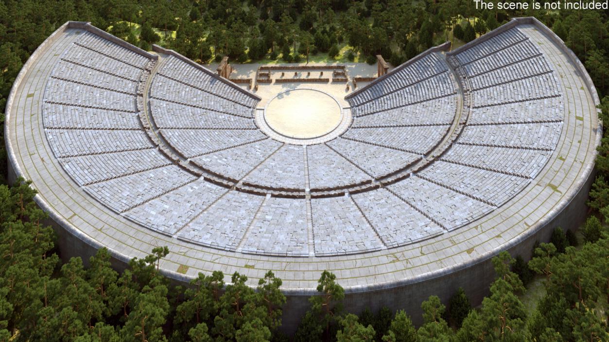 3D Ancient Amphitheater of Epidaurus model