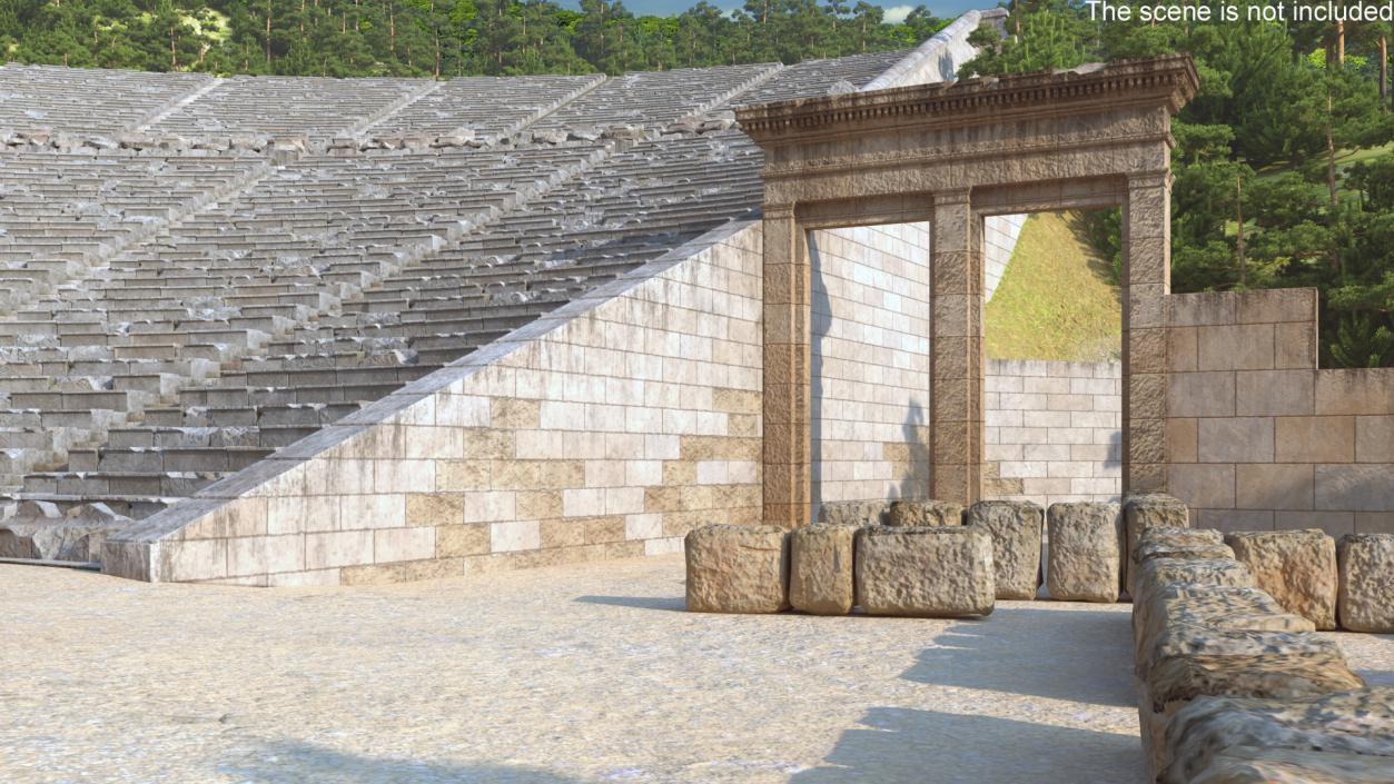 3D Ancient Amphitheater of Epidaurus model