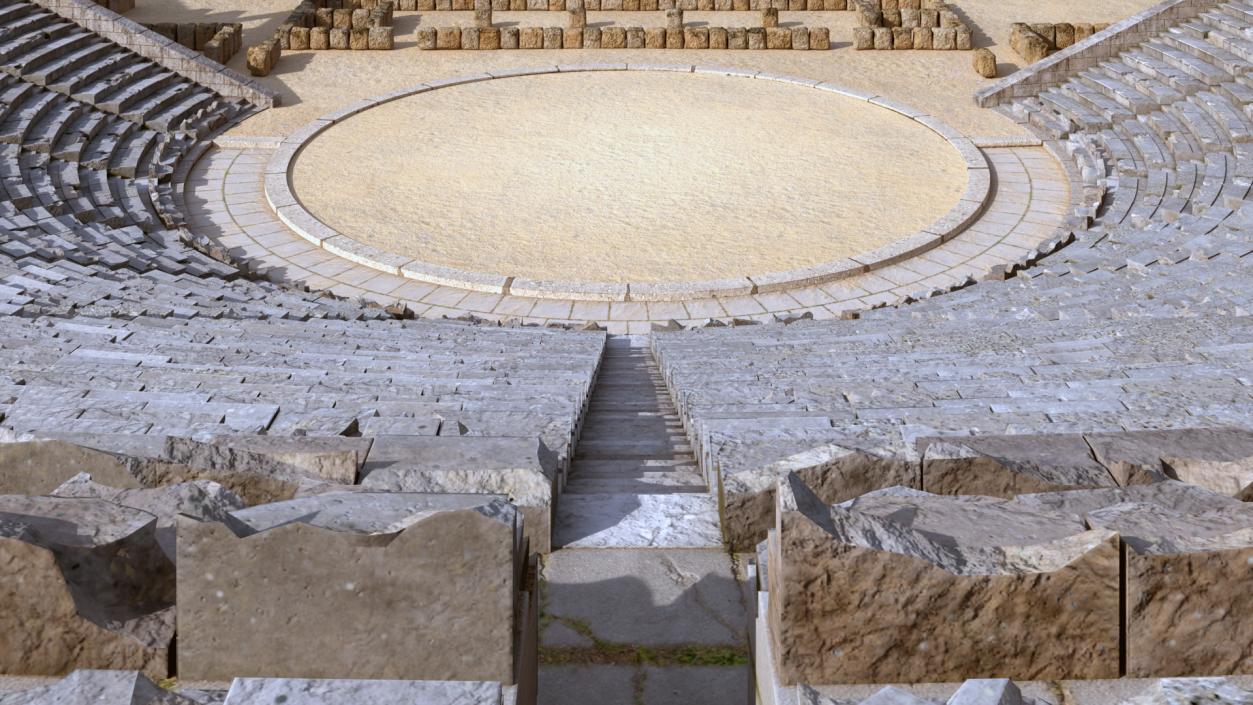 3D Ancient Amphitheater of Epidaurus model