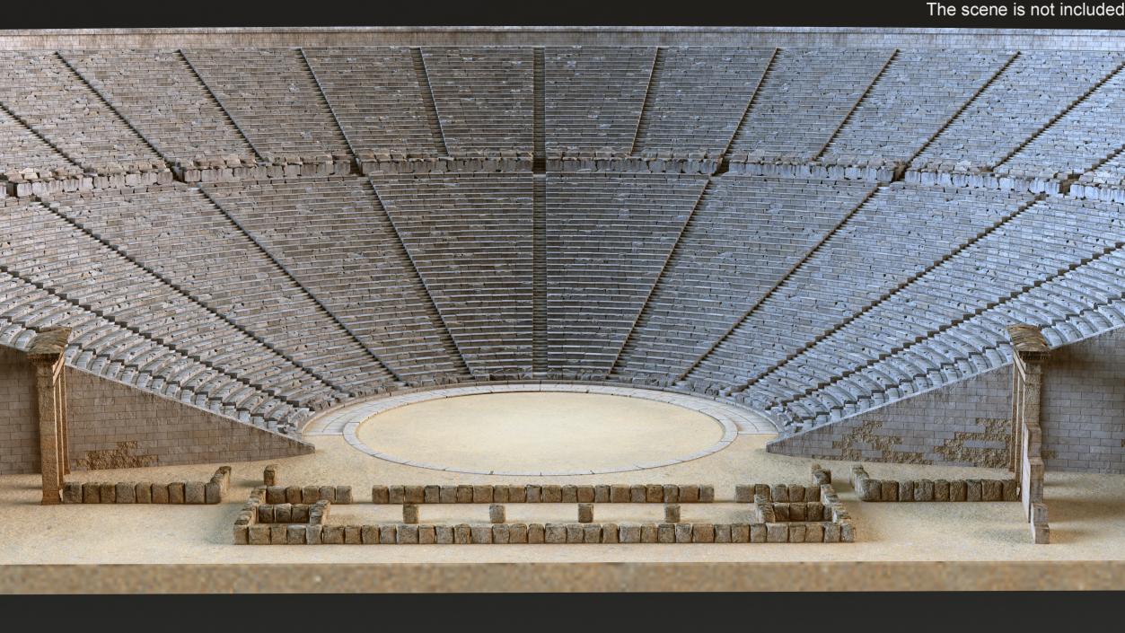 3D Ancient Amphitheater of Epidaurus model