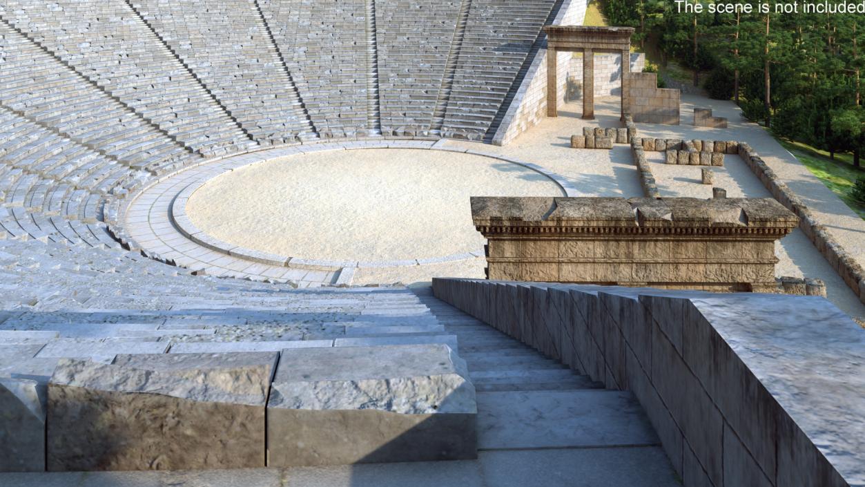 3D Ancient Amphitheater of Epidaurus model